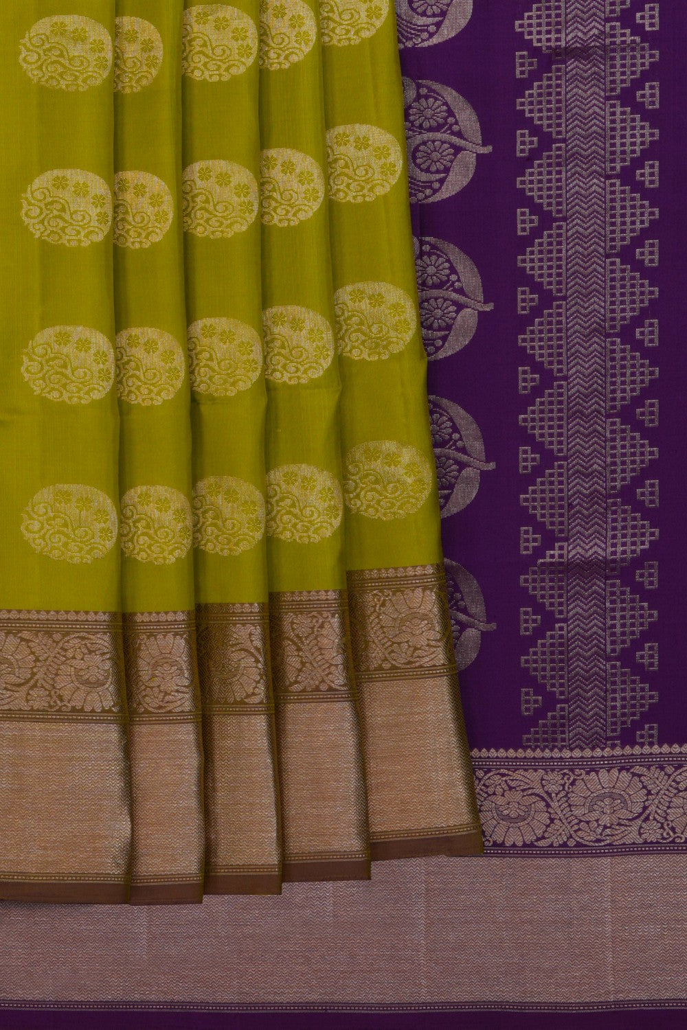 South Silk Green Saree