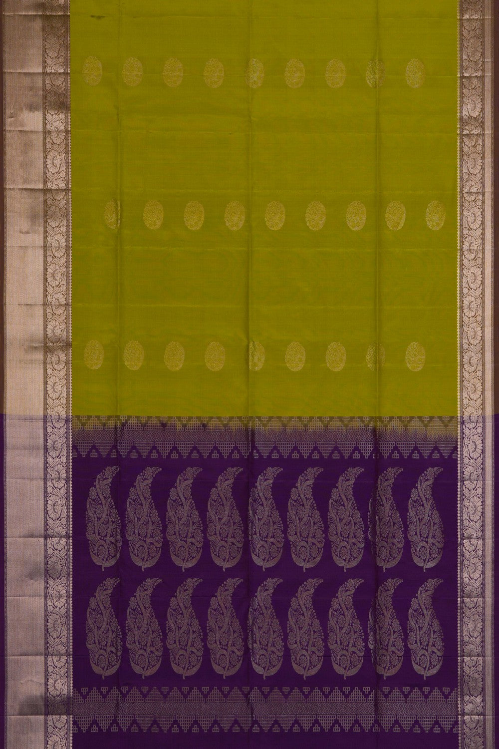 South Silk Green Saree