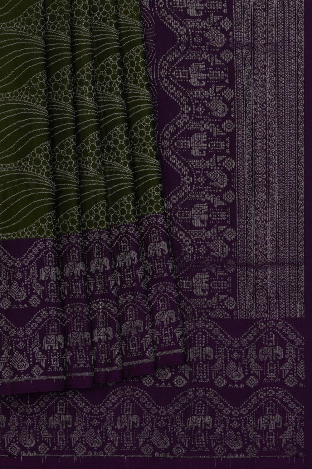 South Silk Green Saree