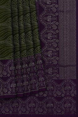 Image of South Silk Green Saree