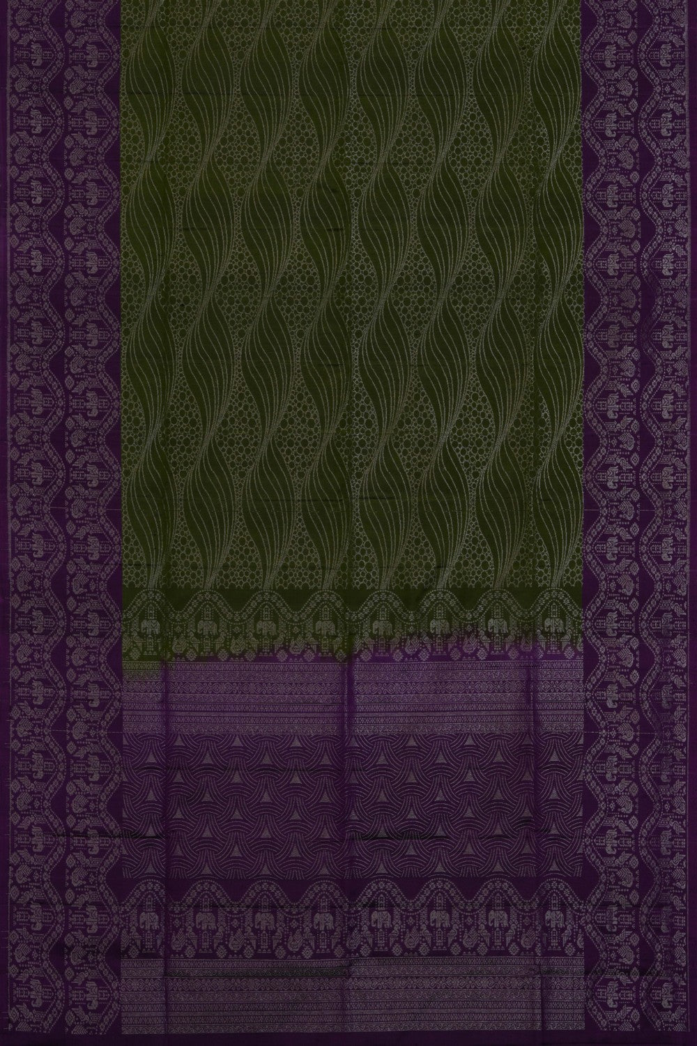 South Silk Green Saree