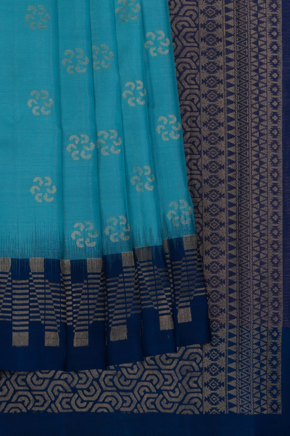 Image of South Silk Blue Saree