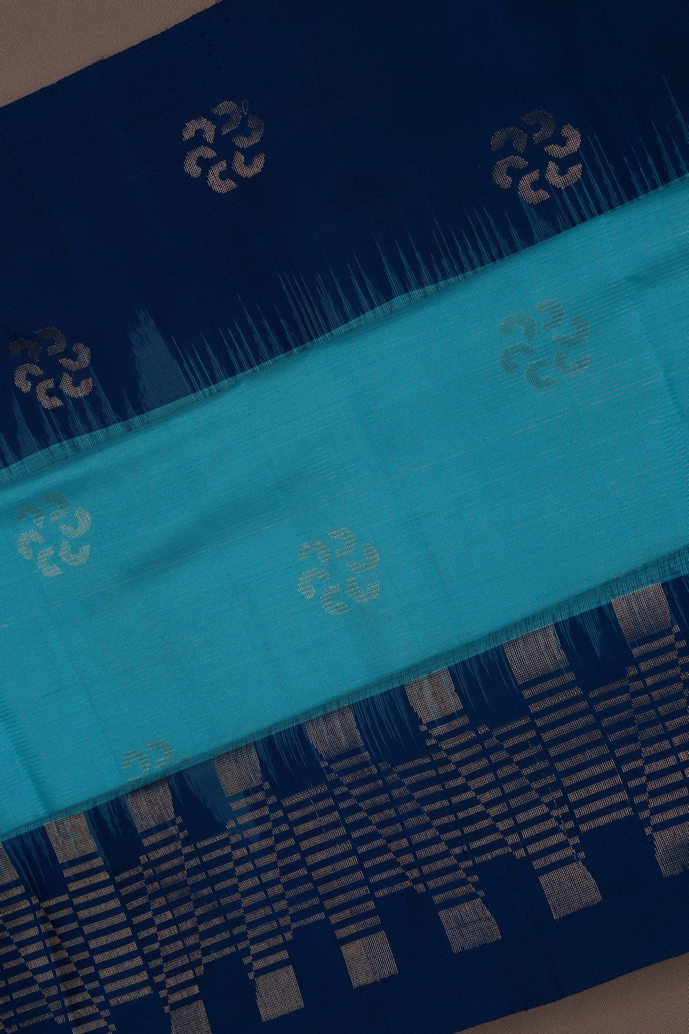South Silk Blue Saree