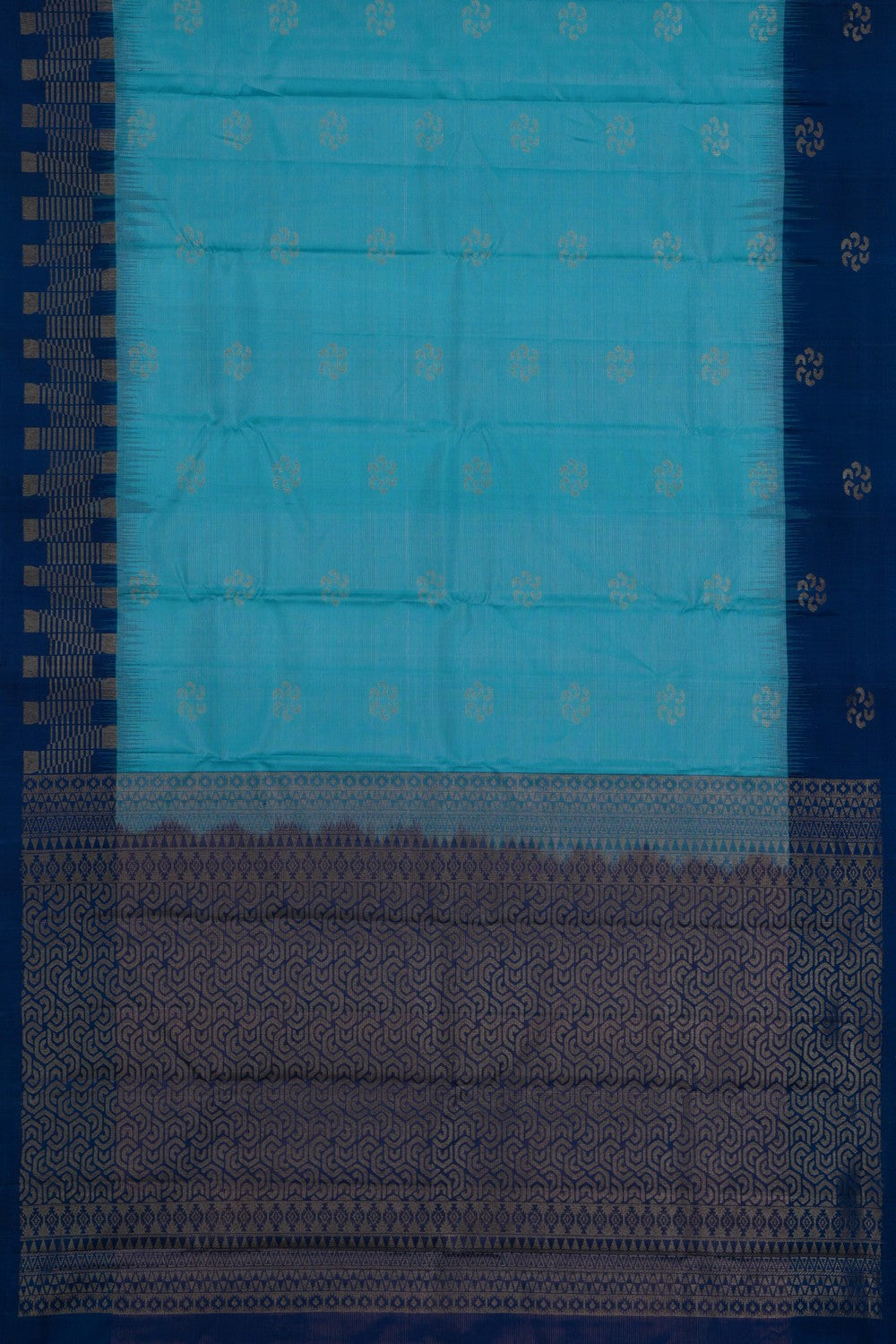 South Silk Blue Saree