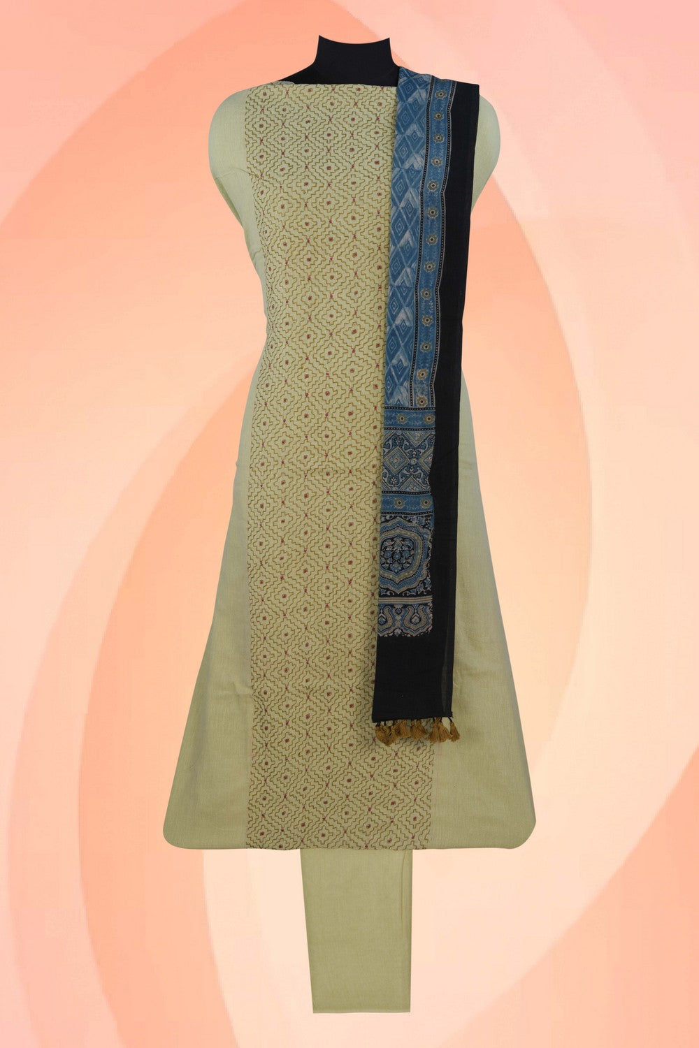 Image of Unstitched Suit Set Fabric (3 Pcs Set)