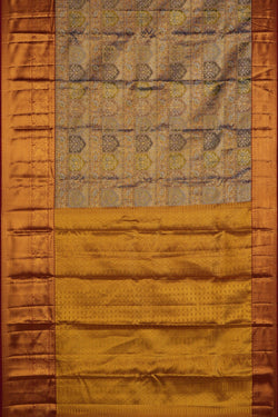 Image of Kanchipattu Brocade Gold Saree