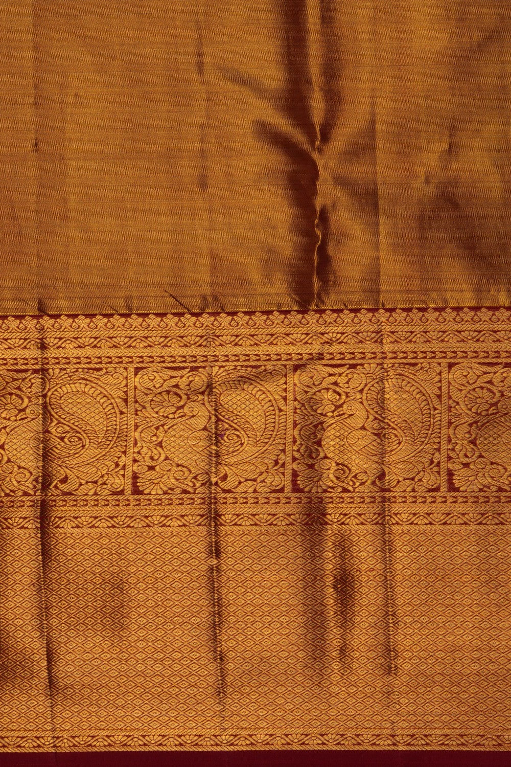 Image of Kanchipattu Brocade Gold Saree