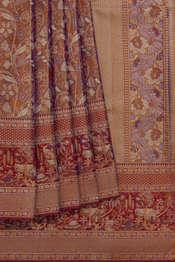 Image of Kanchipattu Brocade Gold Saree