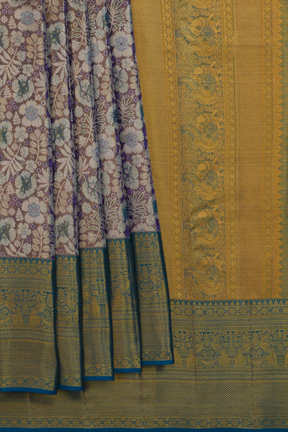 Kanchipattu Brocade Purple Saree