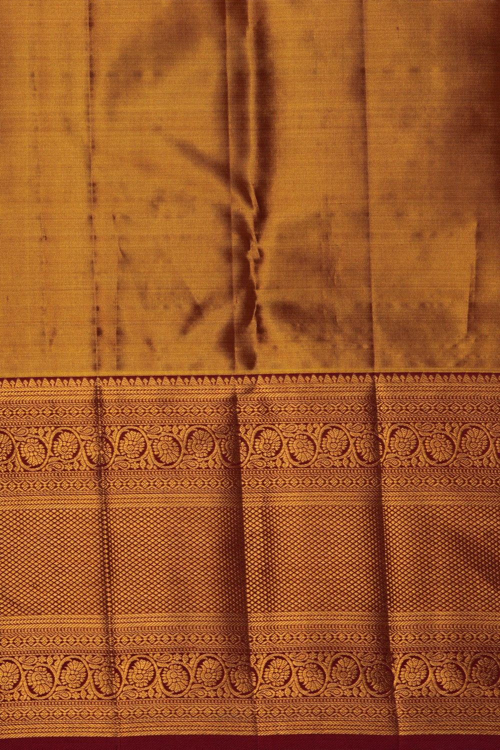Image of Kanchipattu Brocade Gold Saree