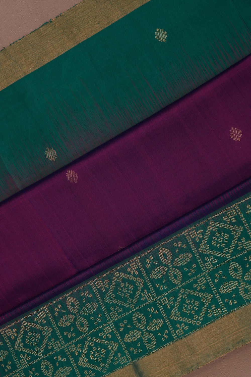 Image of South Silk Violet Saree