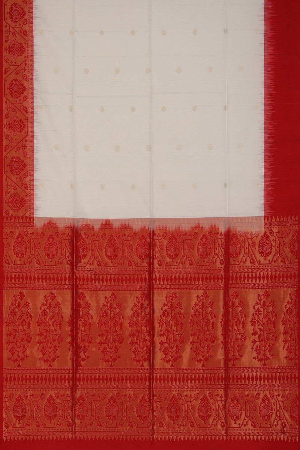 Image of South Silk White Saree