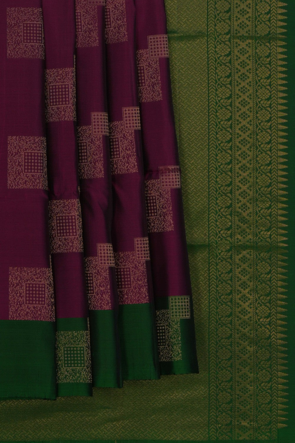 South Silk Violet Saree