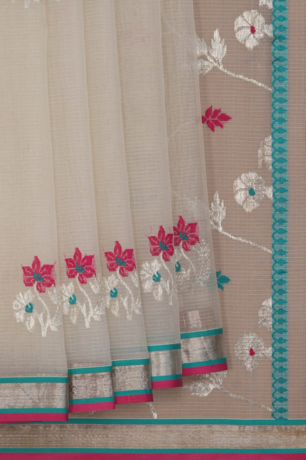 Image of Kota Off White Saree