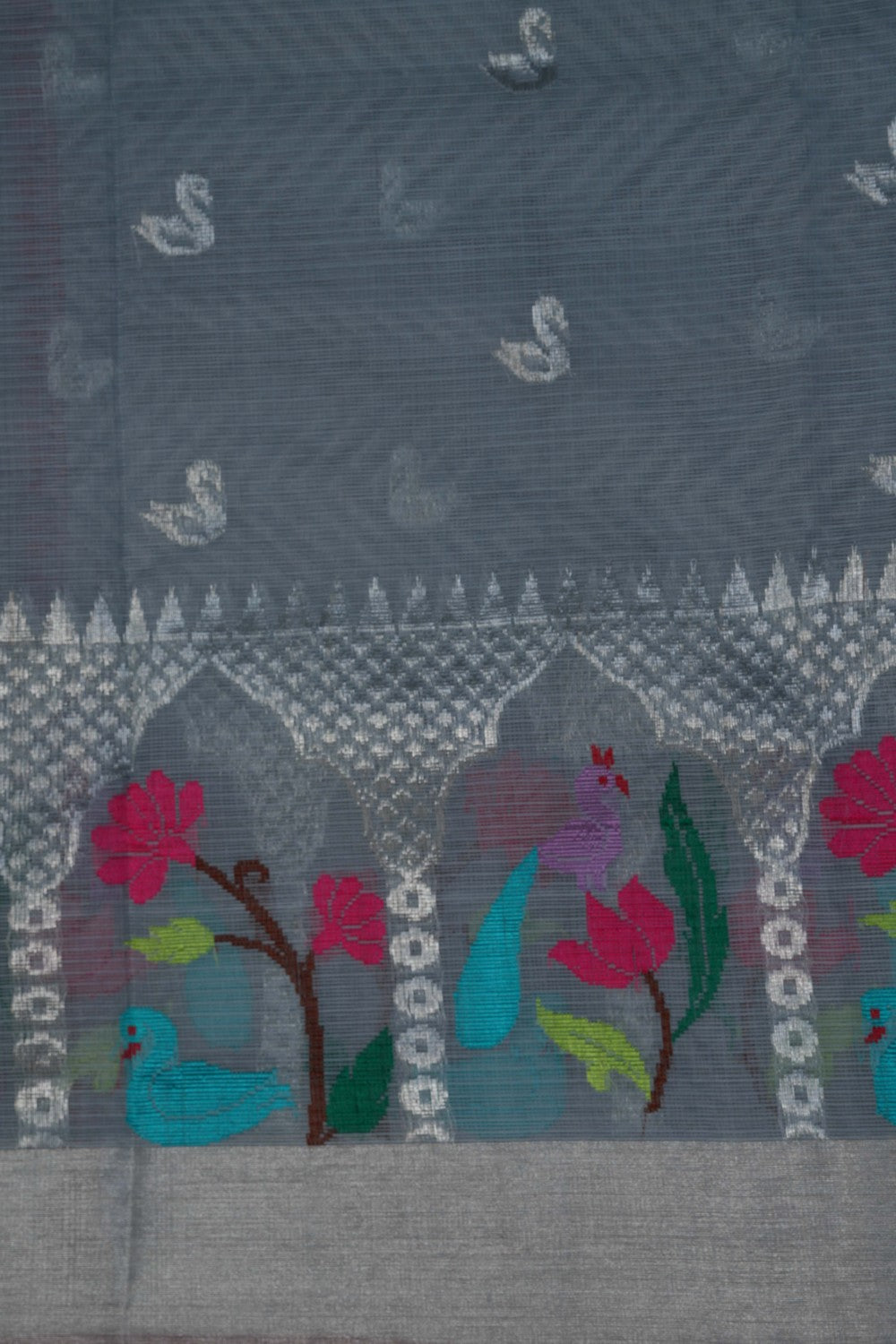 Kota Grey Saree
