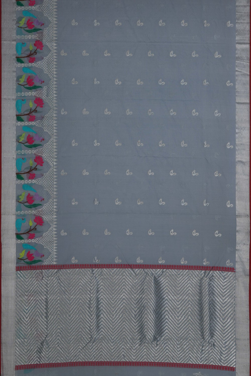 Kota Grey Saree