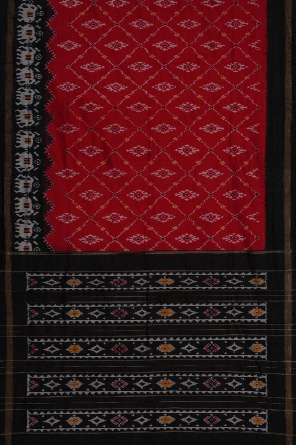 Pochampally Ikat Silk Pink Saree