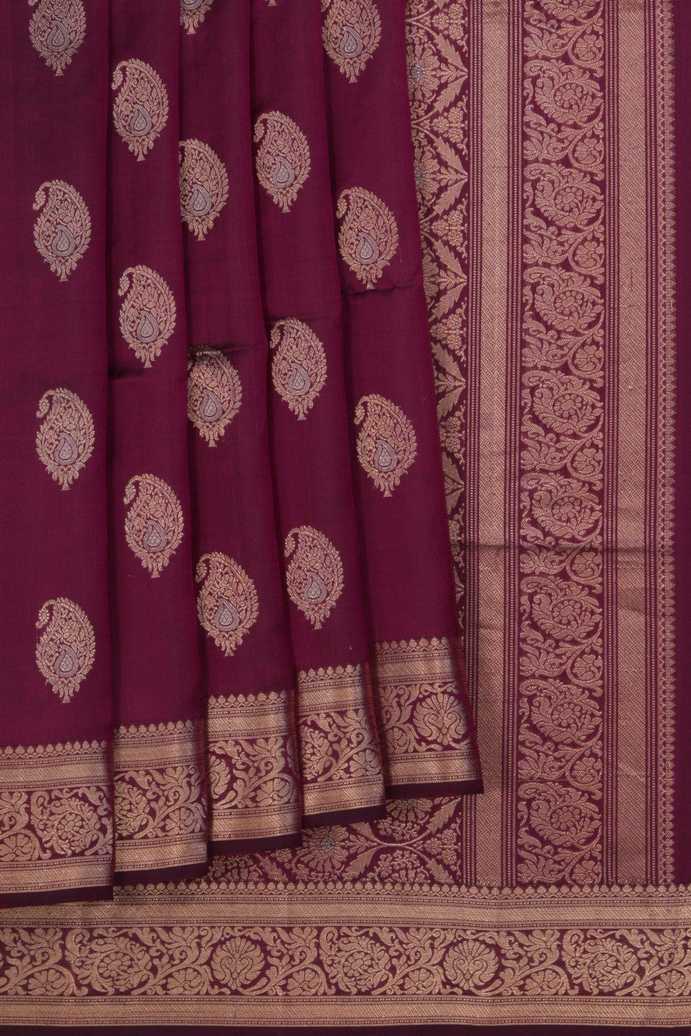 South Silk Purple Saree