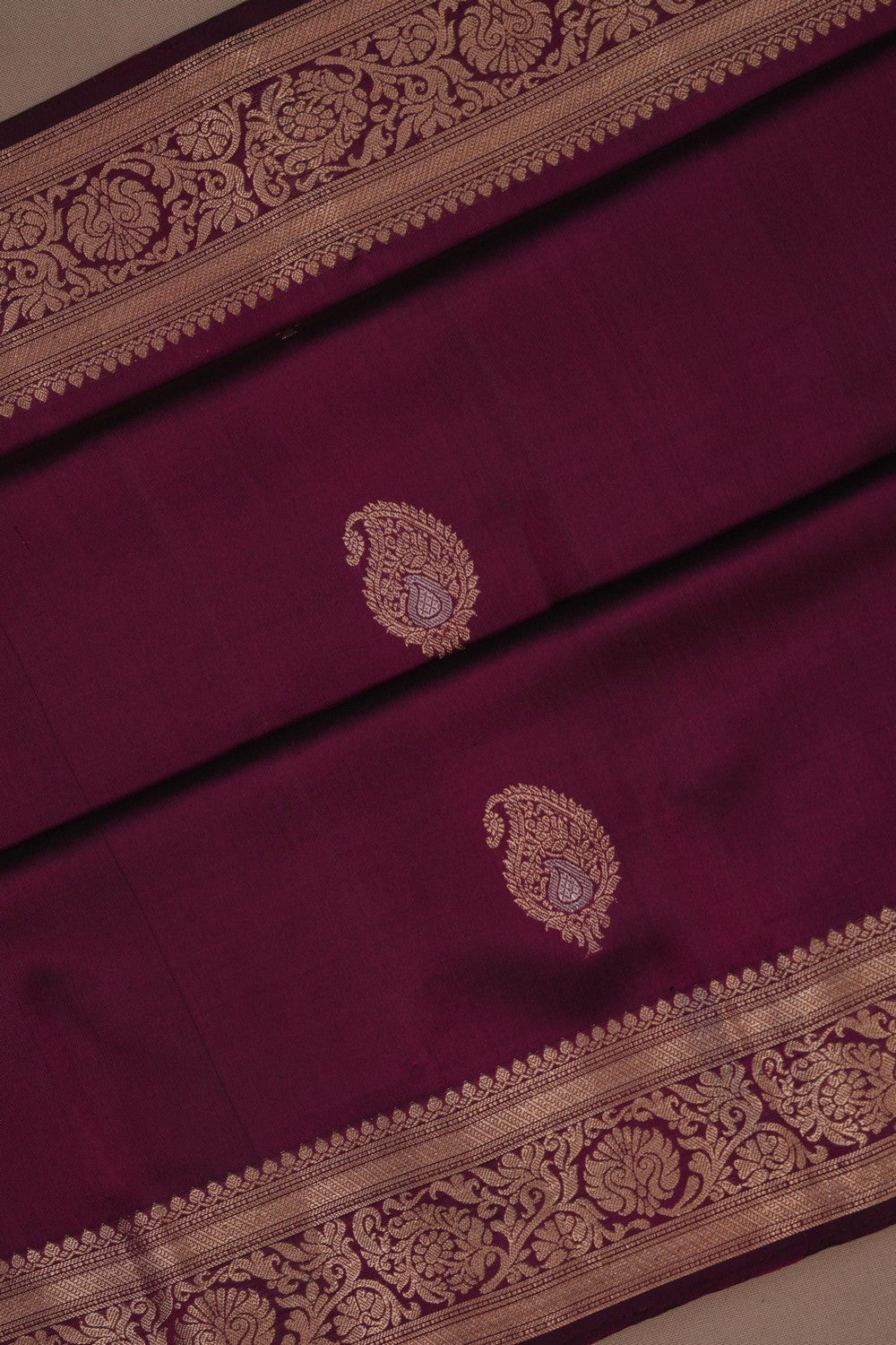 South Silk Purple Saree