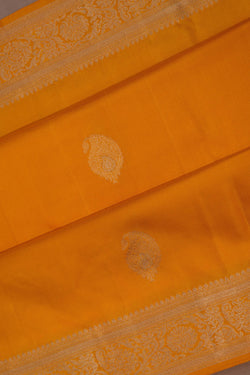 Image of South Silk Yellow Saree