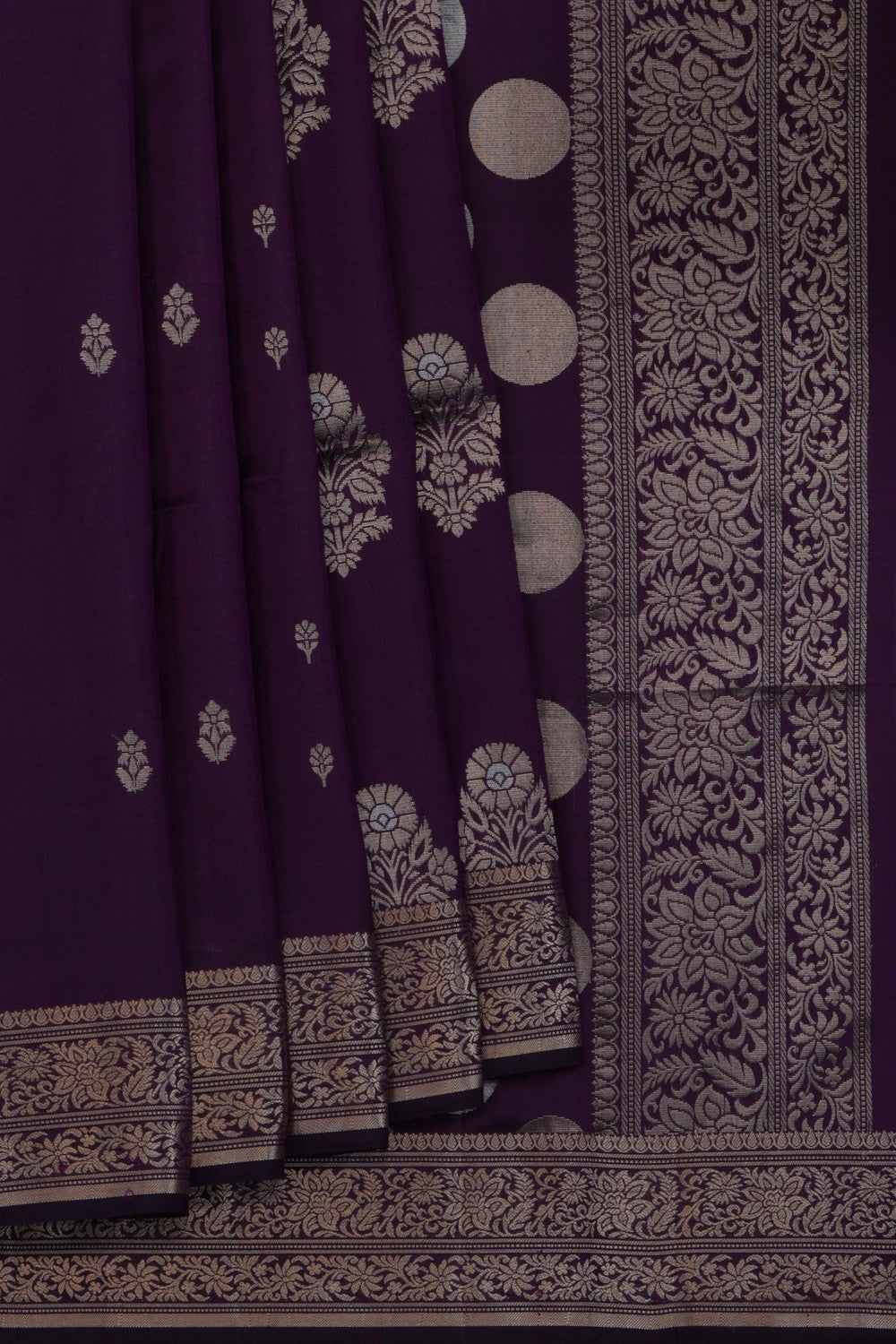 South Silk Violet Saree