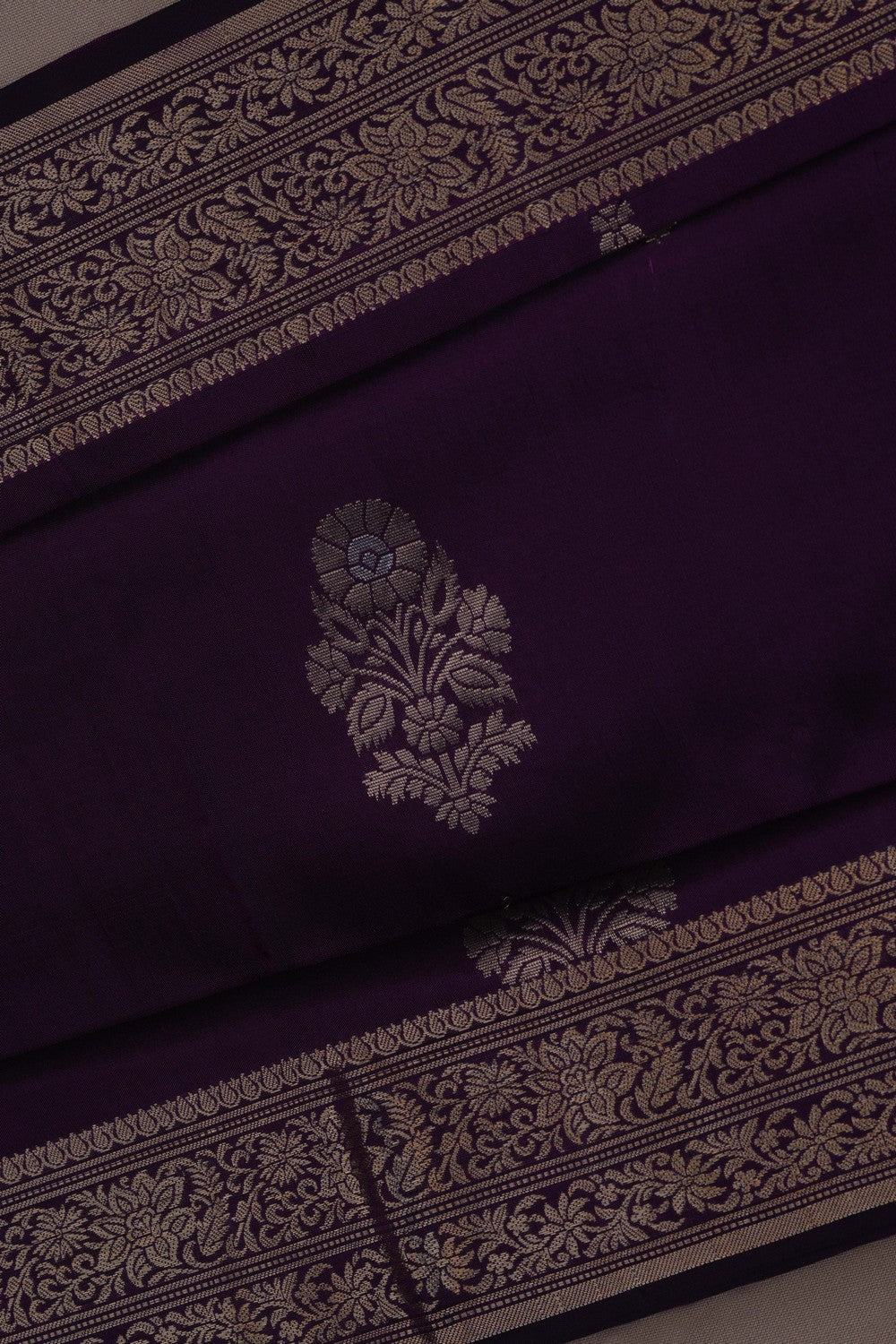 South Silk Violet Saree