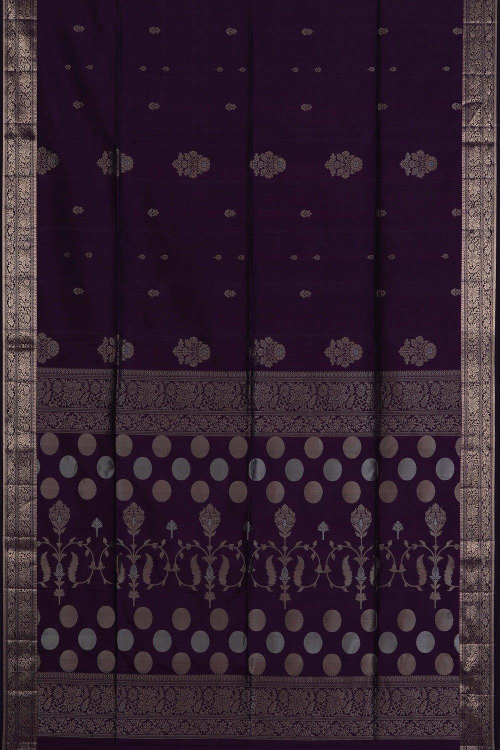 South Silk Violet Saree