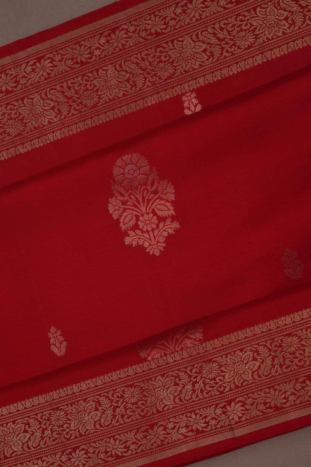South Silk Red Saree