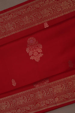 Image of South Silk Red Saree