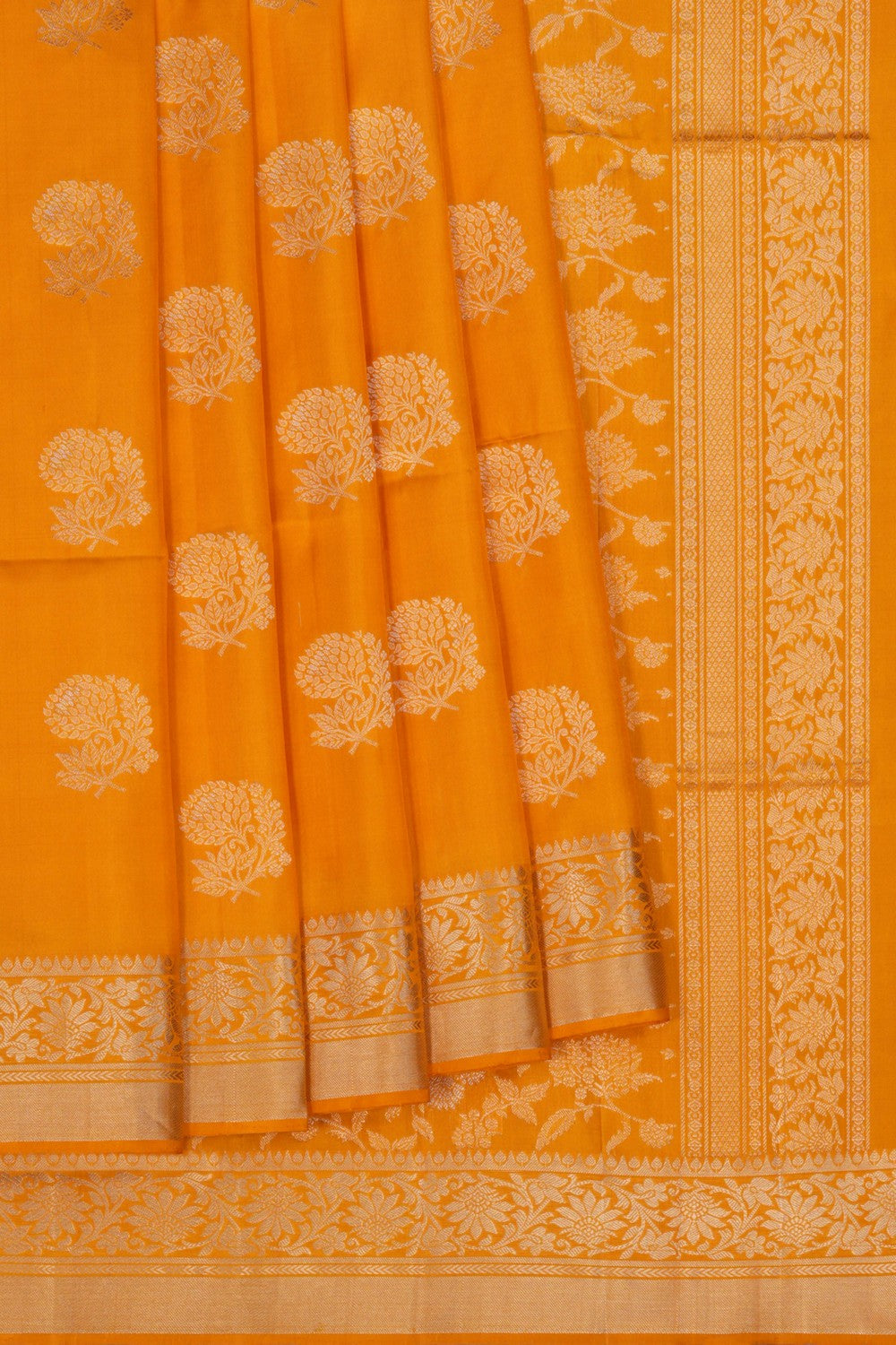Image of South Silk Yellow Saree
