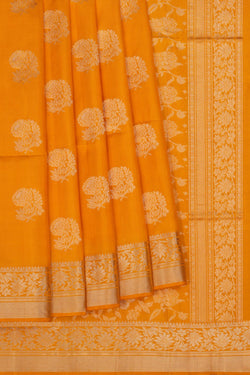 Image of South Silk Yellow Saree