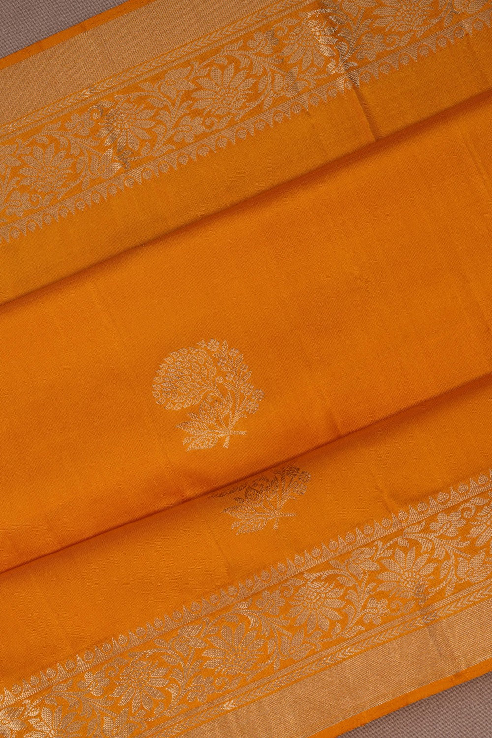 Image of South Silk Yellow Saree
