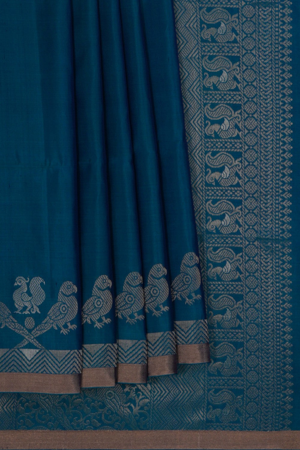 Image of South Silk Blue Saree