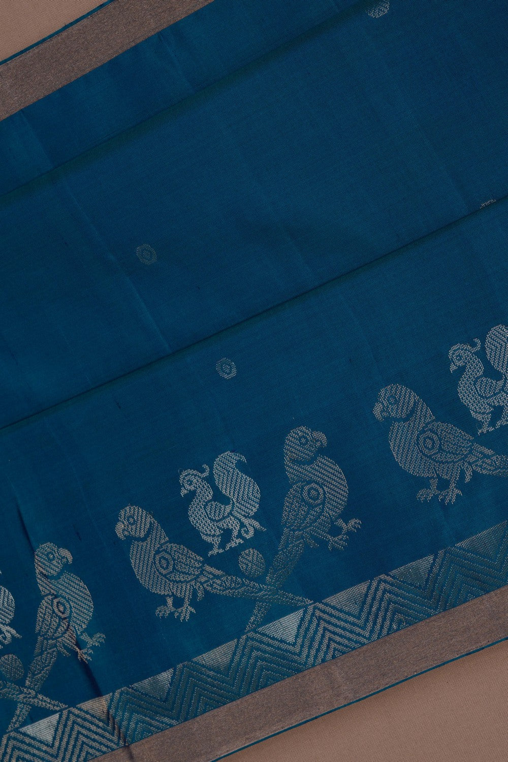 Image of South Silk Blue Saree