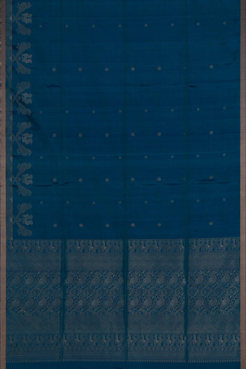 Image of South Silk Blue Saree
