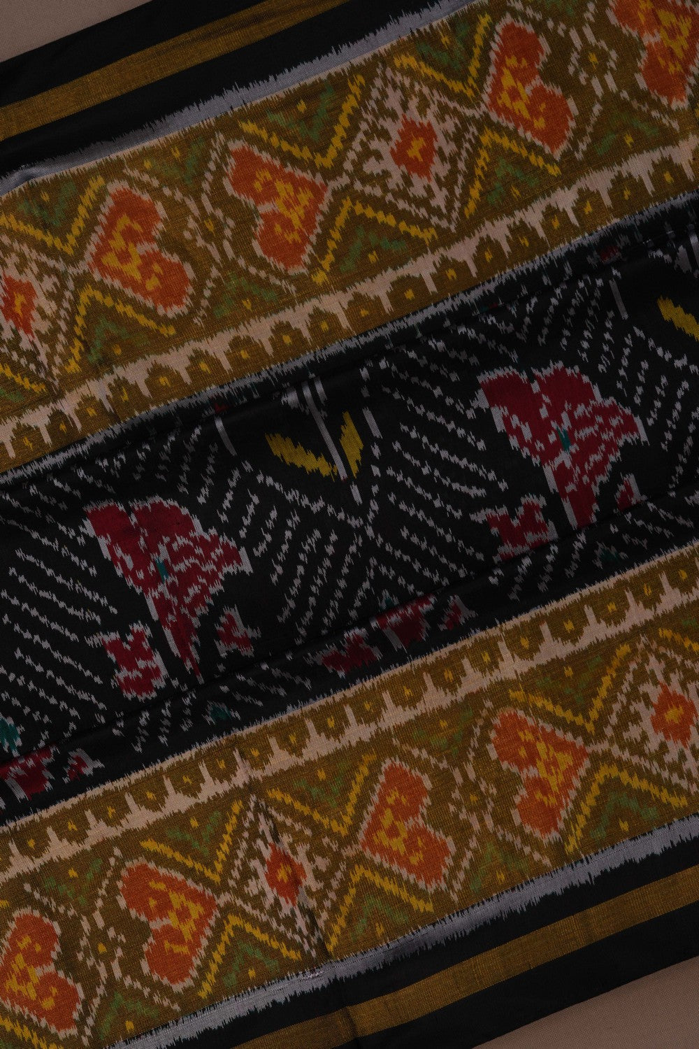 Image of Rajkot Silk Black Saree