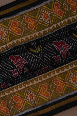 Image of Rajkot Silk Black Saree