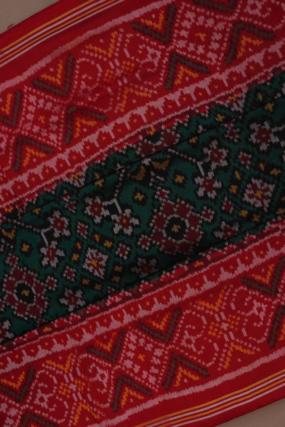 Image of Rajkot Silk Green Saree