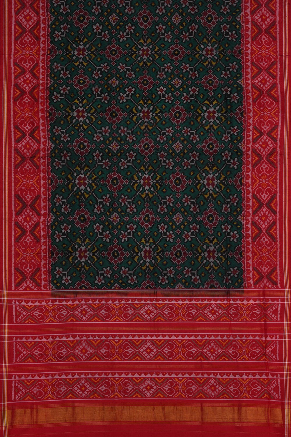 Rajkot Silk Green Saree