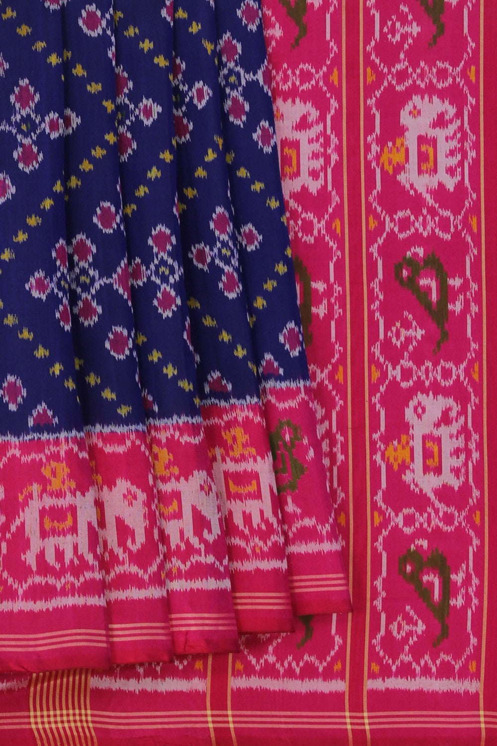 Image of Rajkot Silk Navy Blue Saree