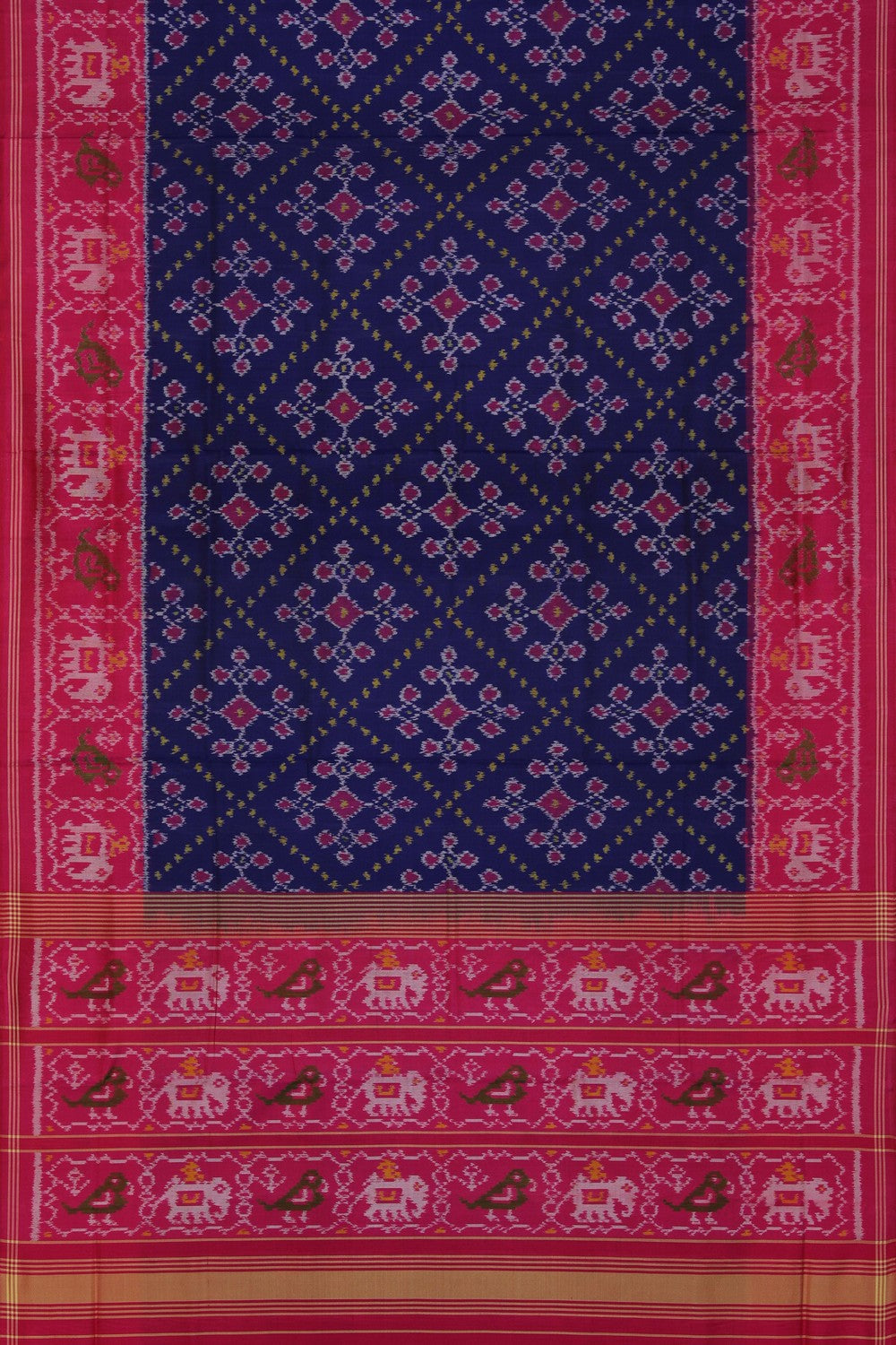 Image of Rajkot Silk Navy Blue Saree