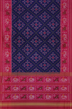 Image of Rajkot Silk Navy Blue Saree