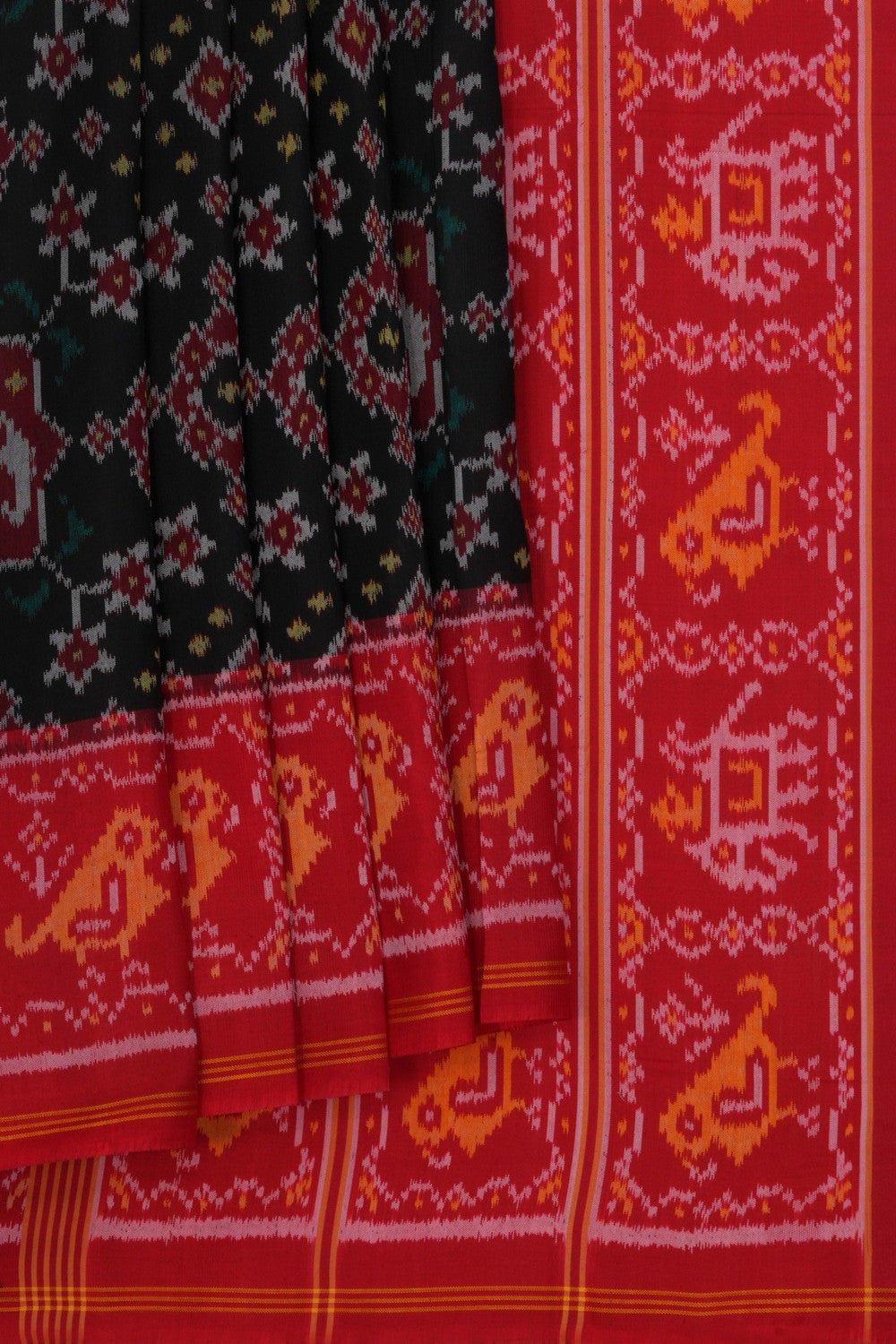 Image of Rajkot Silk Black Saree