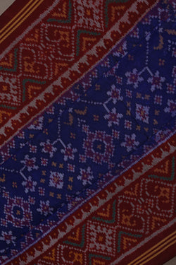 Image of Rajkot Silk Indigo Blue Saree