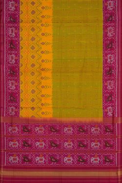 Image of Rajkot Silk Yellow Saree