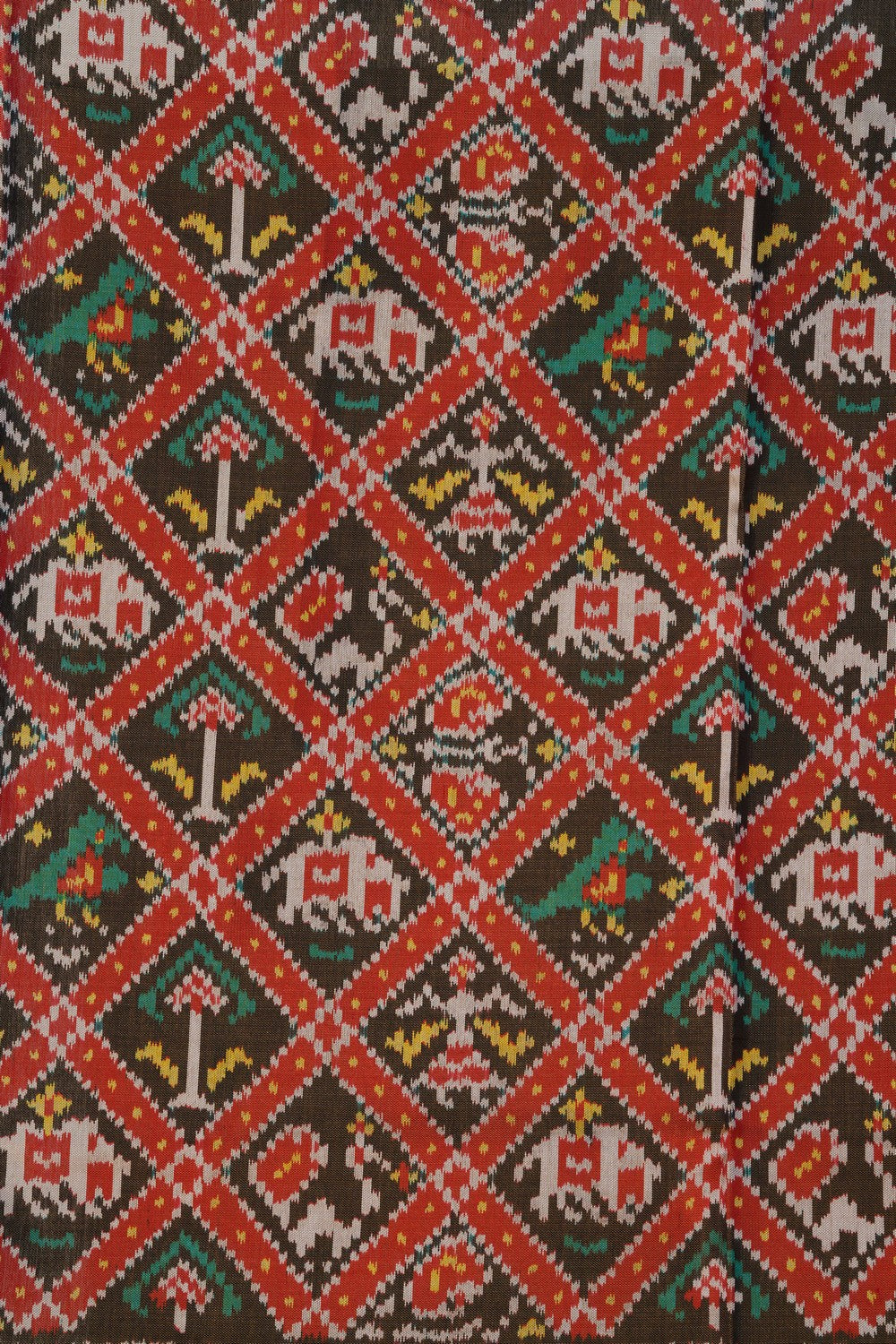 Image of Rajkot Silk Peach Saree