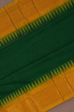 Image of Gadwal Cotton Green Saree
