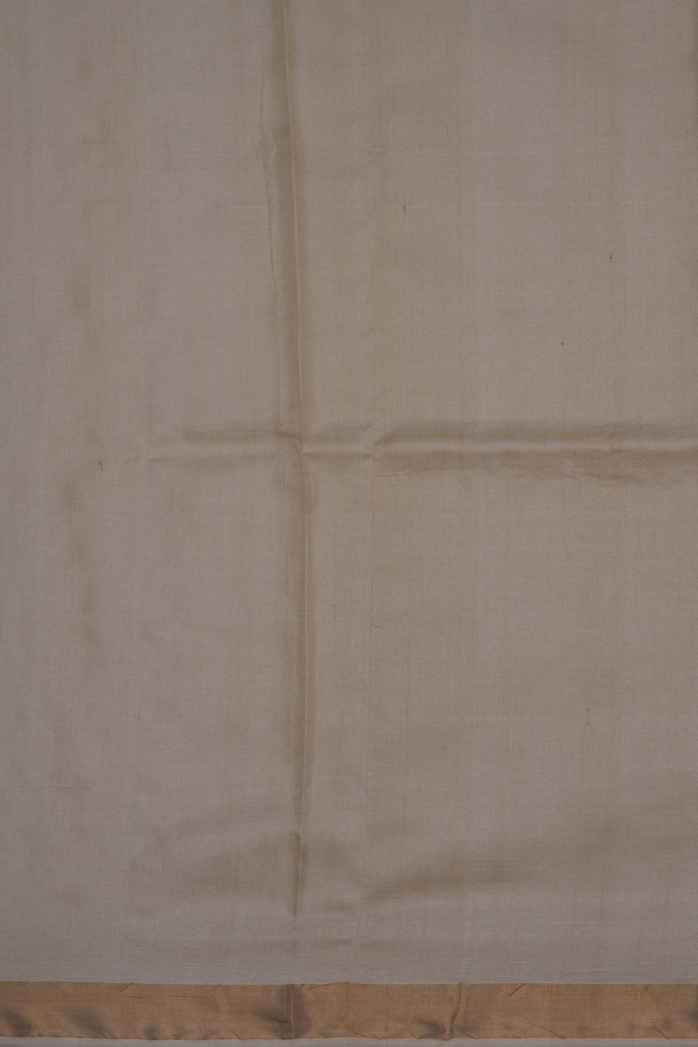 A Tussar Off White Saree