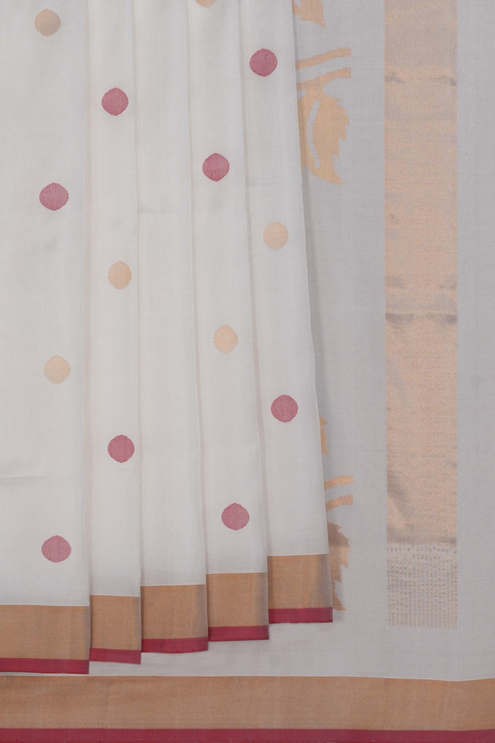 Image of Uppada Silk Off White Saree