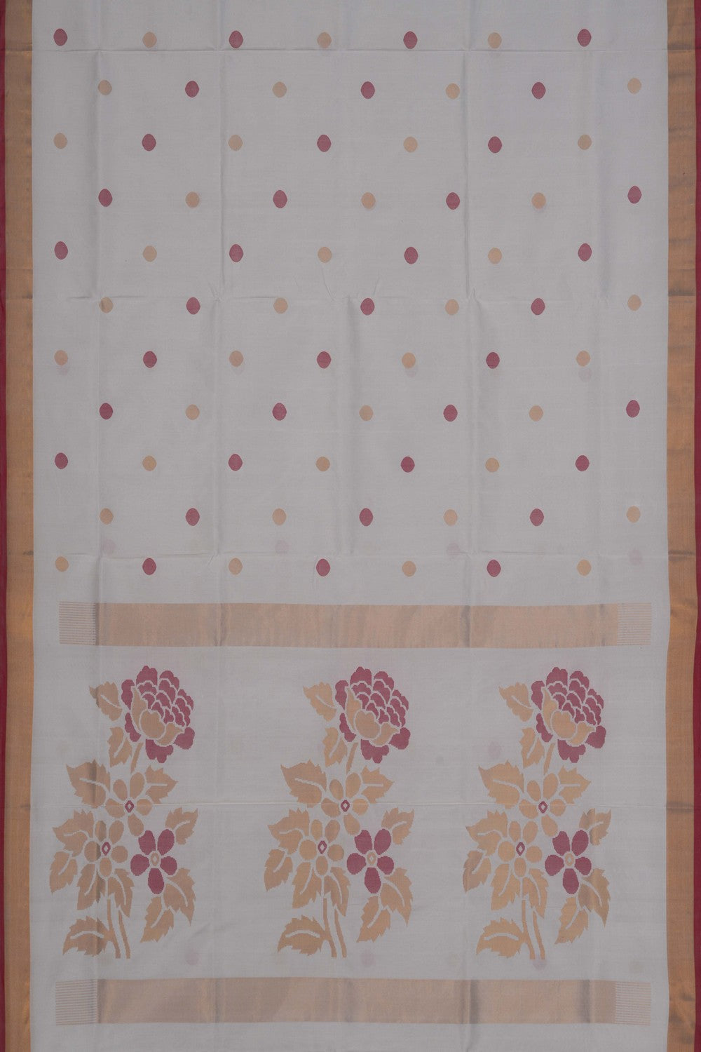 Image of Uppada Silk Off White Saree